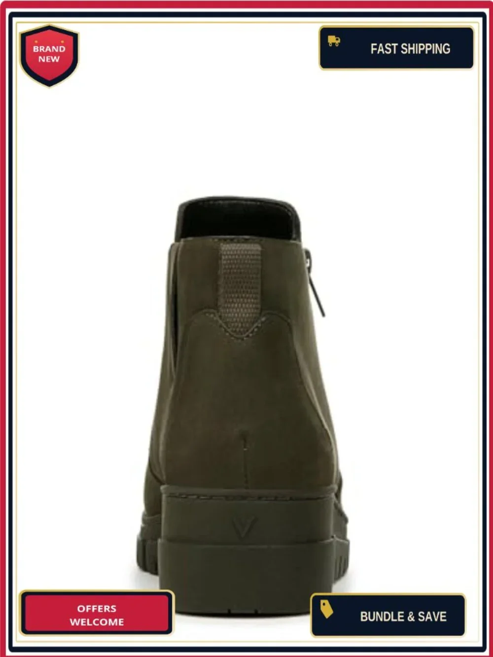 Vionic Uptown Sur Ankle Booties Waterproof Wedge Heel